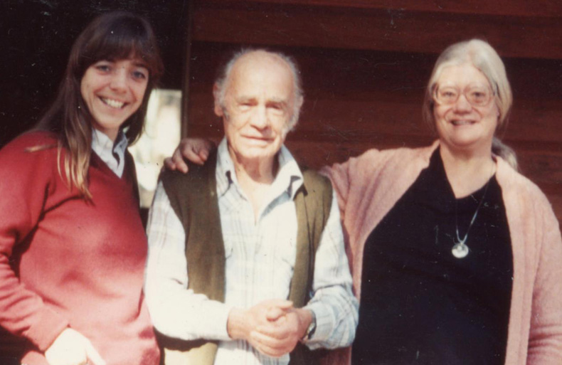 Francis (center) with Ursula (left) and Filis (right) 1981